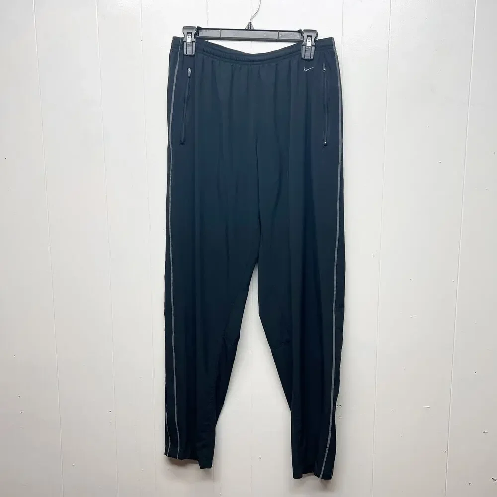 Nike Dri Fit Activewear Women's Black Track Pants Size Medium Breathable